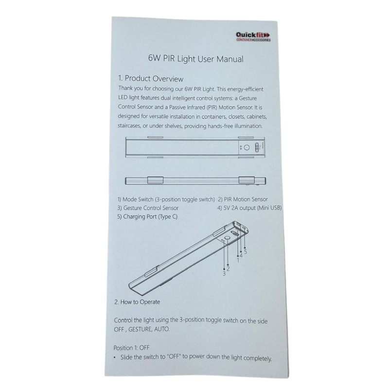 Grande lampe LED à détecteur de mouvement avec fixation magnétique