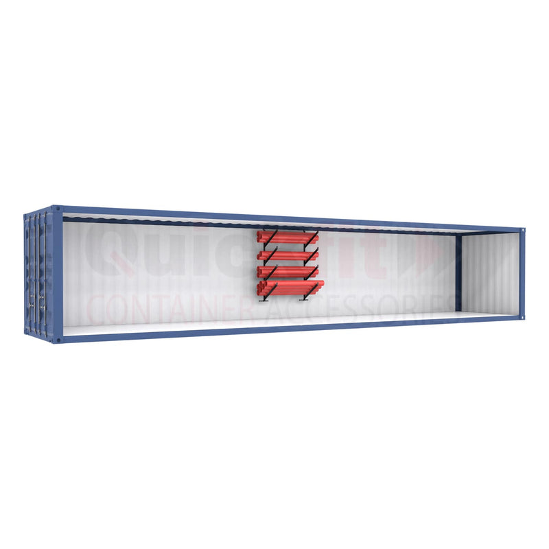 Supports de rayonnage pour tuyaux à 4 niveaux pour conteneur maritime