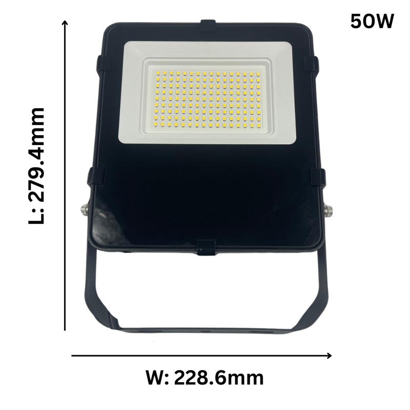 Projecteur LED extérieur – Étanche IP65, 4000K blanc neutre, faisceau large (sans détecteur PIR)