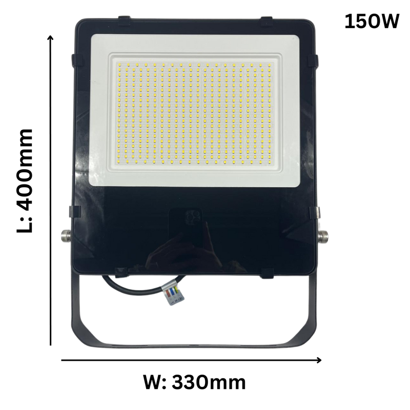 Projecteur LED extérieur – Étanche IP65, 4000K blanc neutre, faisceau large (sans détecteur PIR)