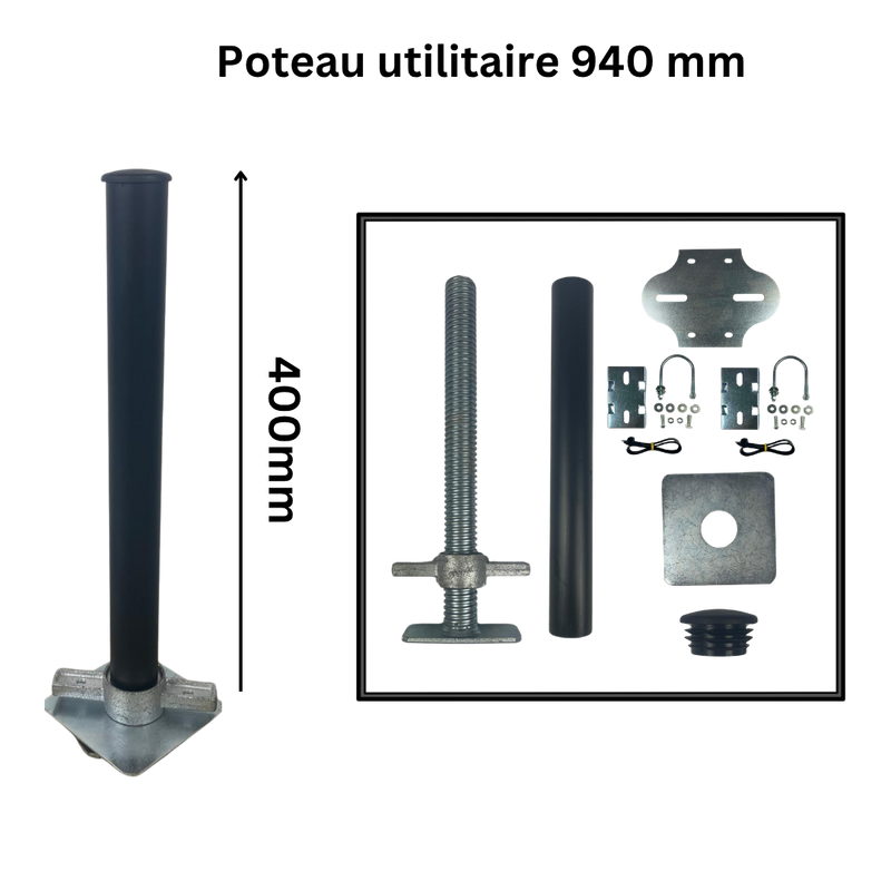 Aansluitpaal voor zeecontainers 400mm/600mm/940mm