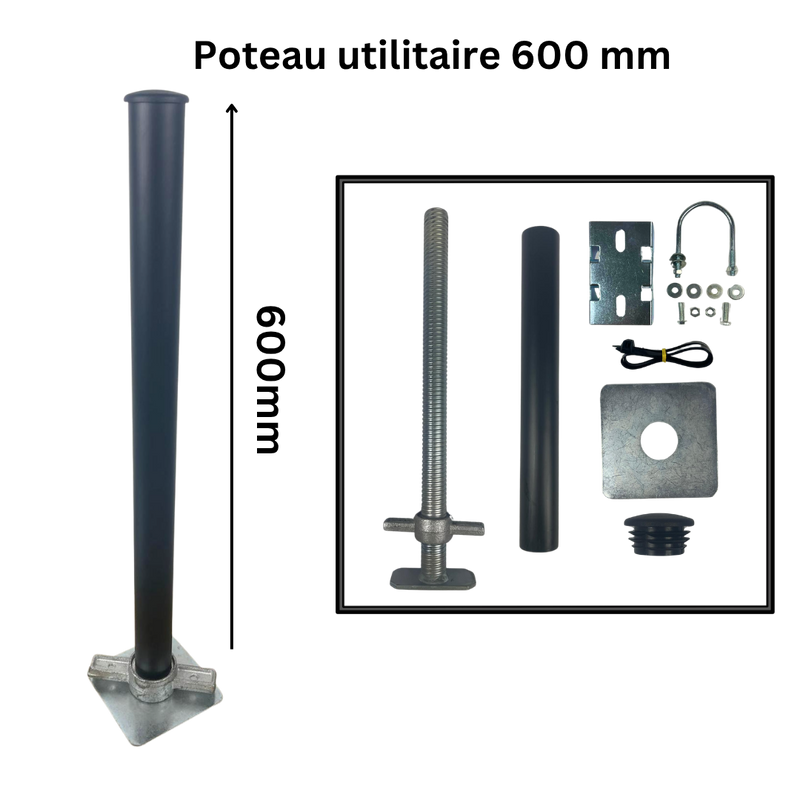 Aansluitpaal voor zeecontainers 400mm/600mm/940mm