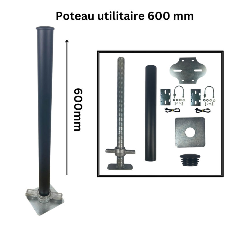 Aansluitpaal voor zeecontainers 400mm/600mm/940mm