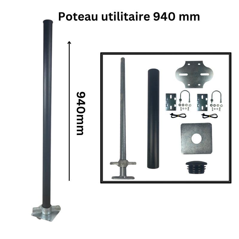 Aansluitpaal voor zeecontainers 400mm/600mm/940mm