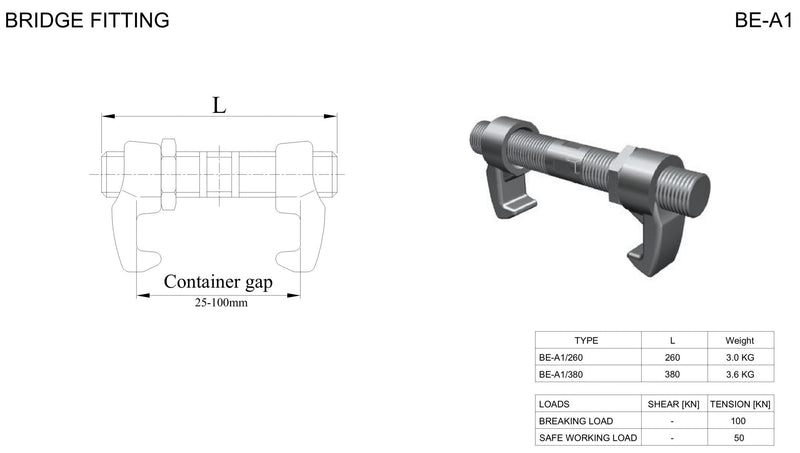 Griffe d ’ assemblage pour conteneur maritime