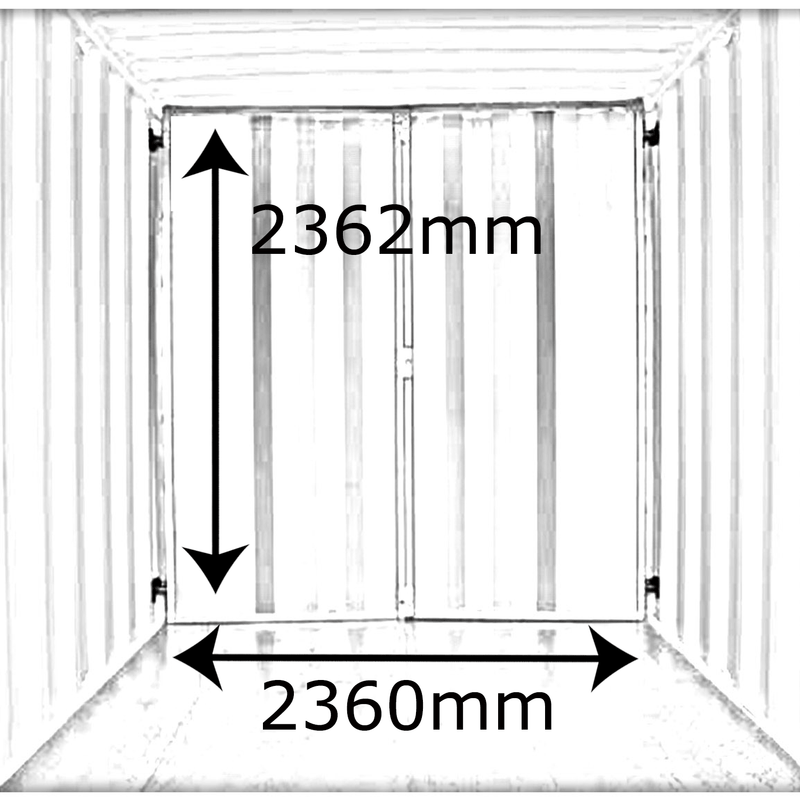 Cloison de séparation amovible pour conteneurs maritimes