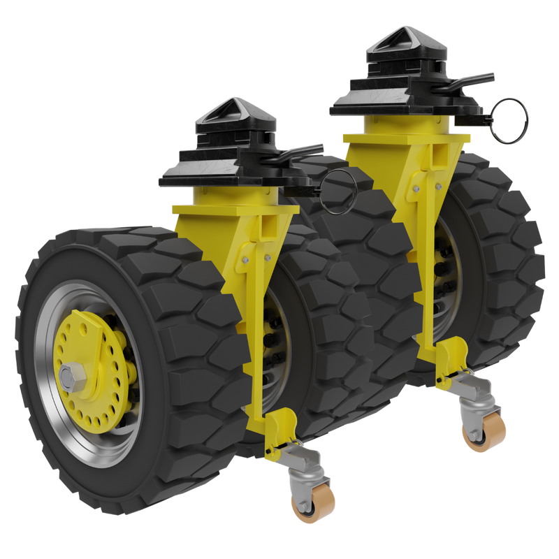 Roues pivotantes robustes à double swivel avec système twistlock