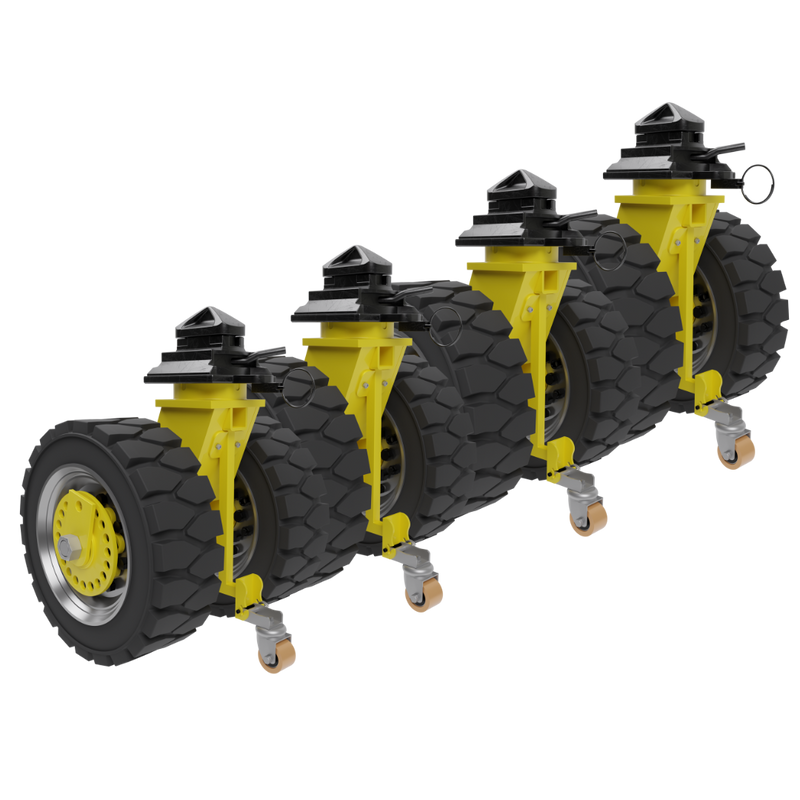 Roues pivotantes robustes à double swivel avec système twistlock