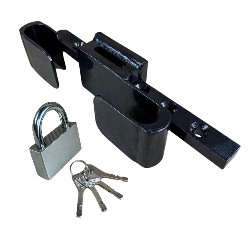 Verrou de barre de porte pour conteneur maritime renforcé – protection par cadenas
