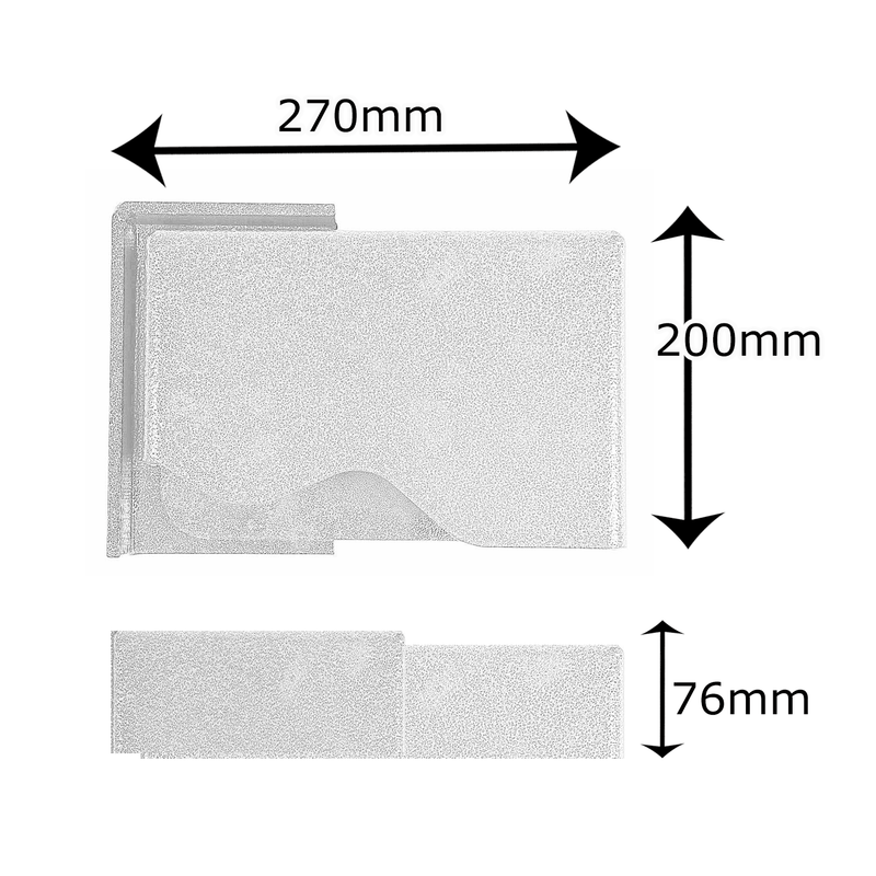 Cache-cadenas à boulonner - Ouverture à droite
