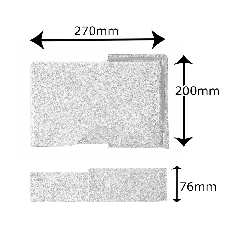 Cache-cadenas à boulonner - Ouverture à gauche