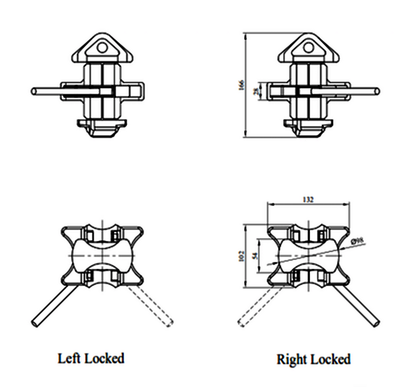 Goupille d ’ empilage twistlock pour conteneurs maritimes
