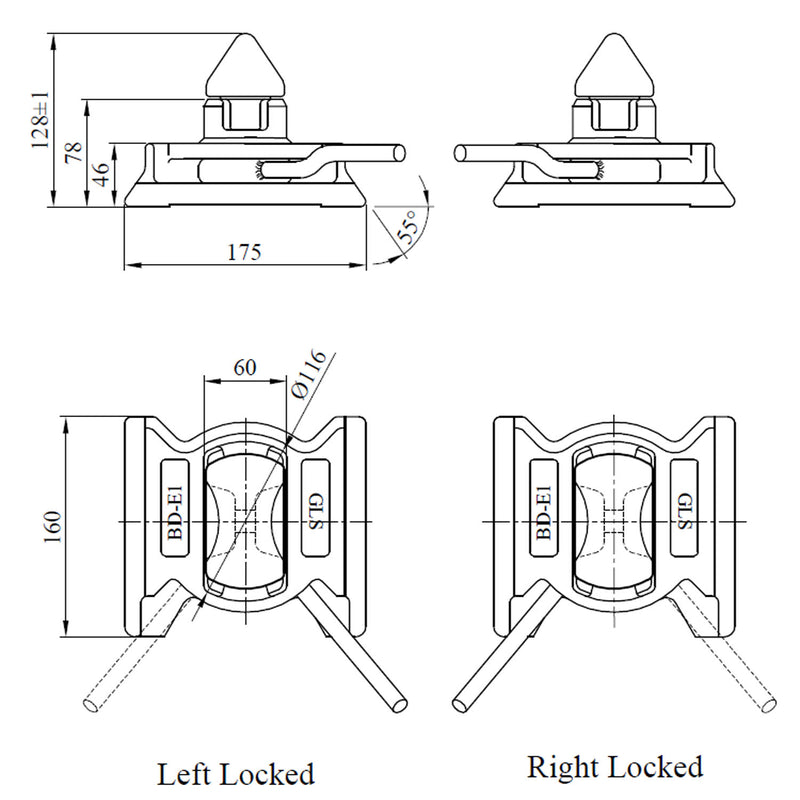 Dovetail Twistlock Stacking Pin