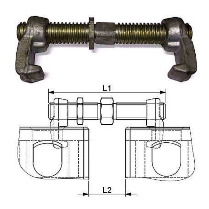 Griffe d ’ assemblage pour conteneur maritime