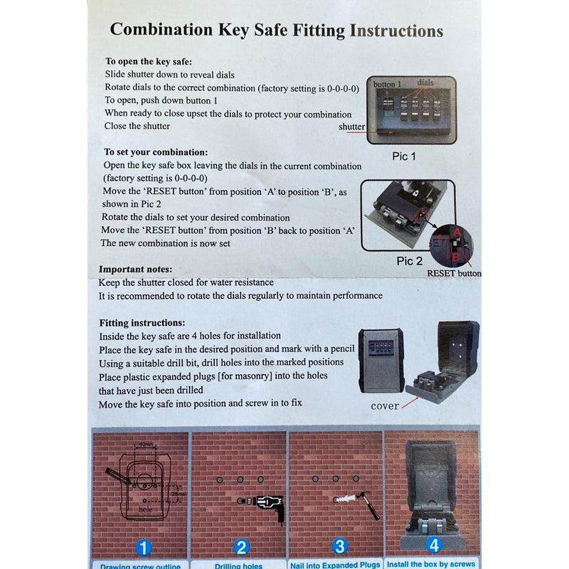 Coffre à clés extra large