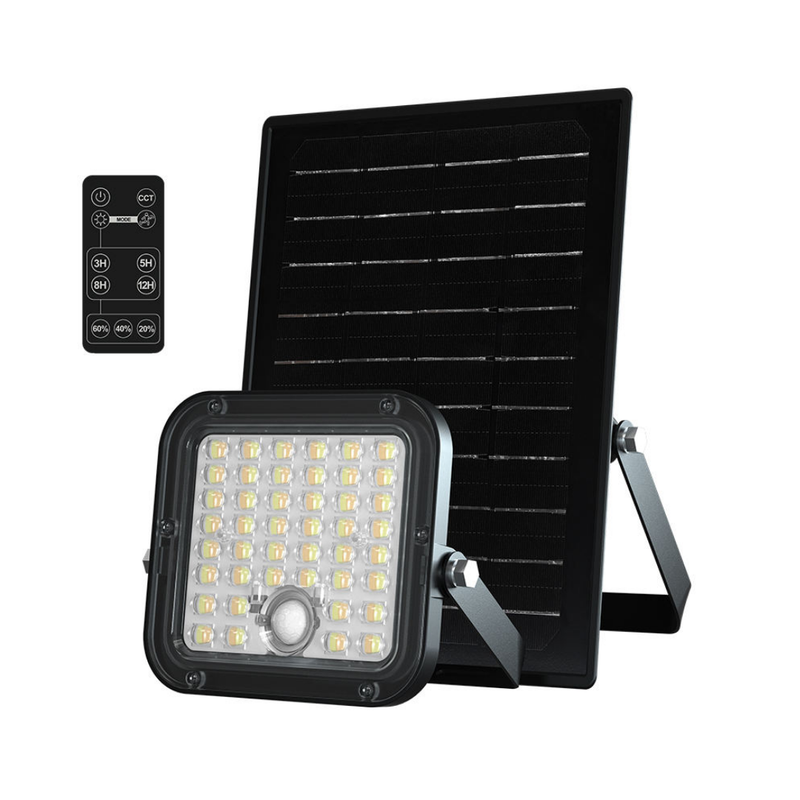 Lampe LED solaire 10W avec détecteur de mouvement PIR