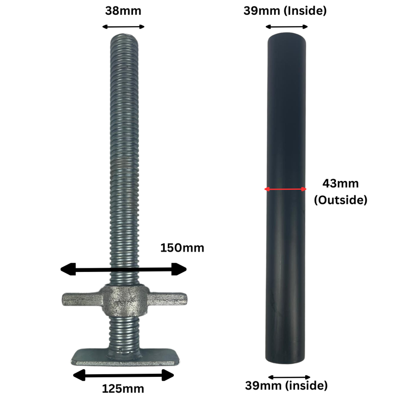 Aansluitpaal voor zeecontainers 400mm/600mm/940mm