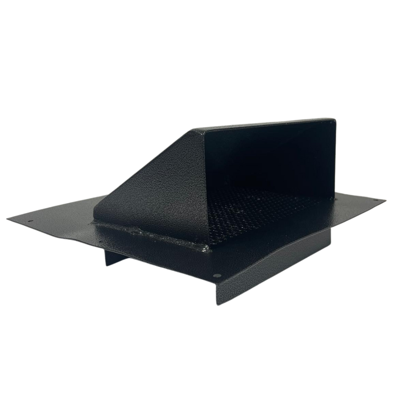 Grande grille d’aération en métal pour conteneur maritime déformé