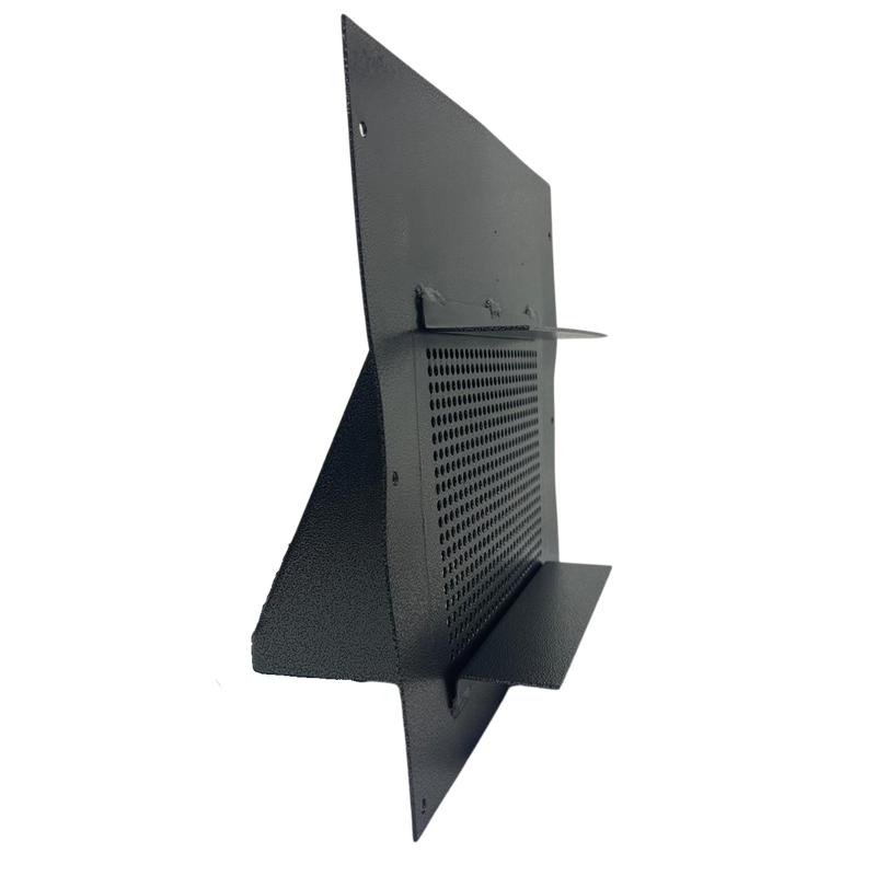 Grande grille d’aération en métal pour conteneur maritime déformé