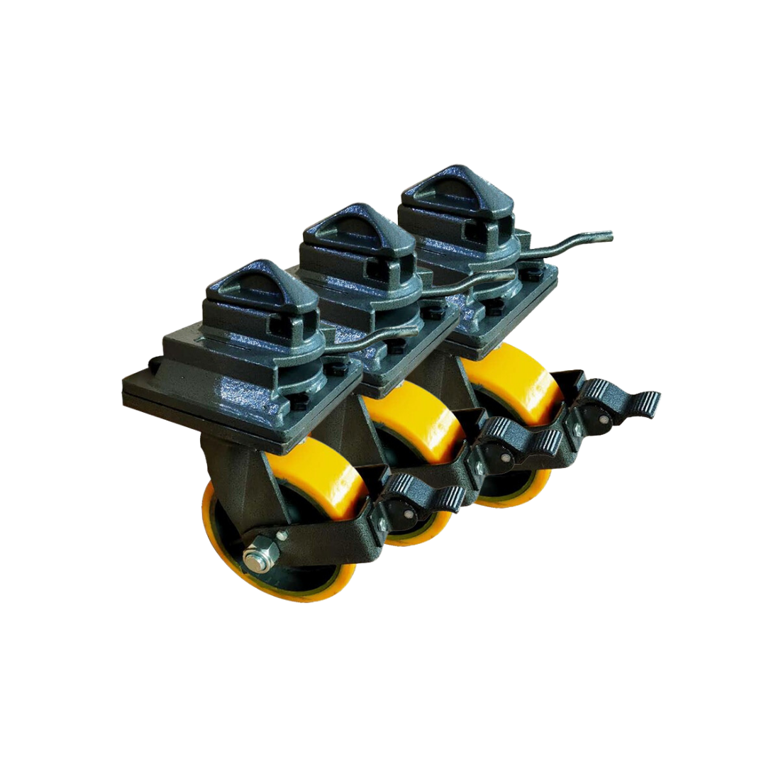 Shipping Container Caster Wheels Skates Heavy Duty Twist Lock Mechanism 7811