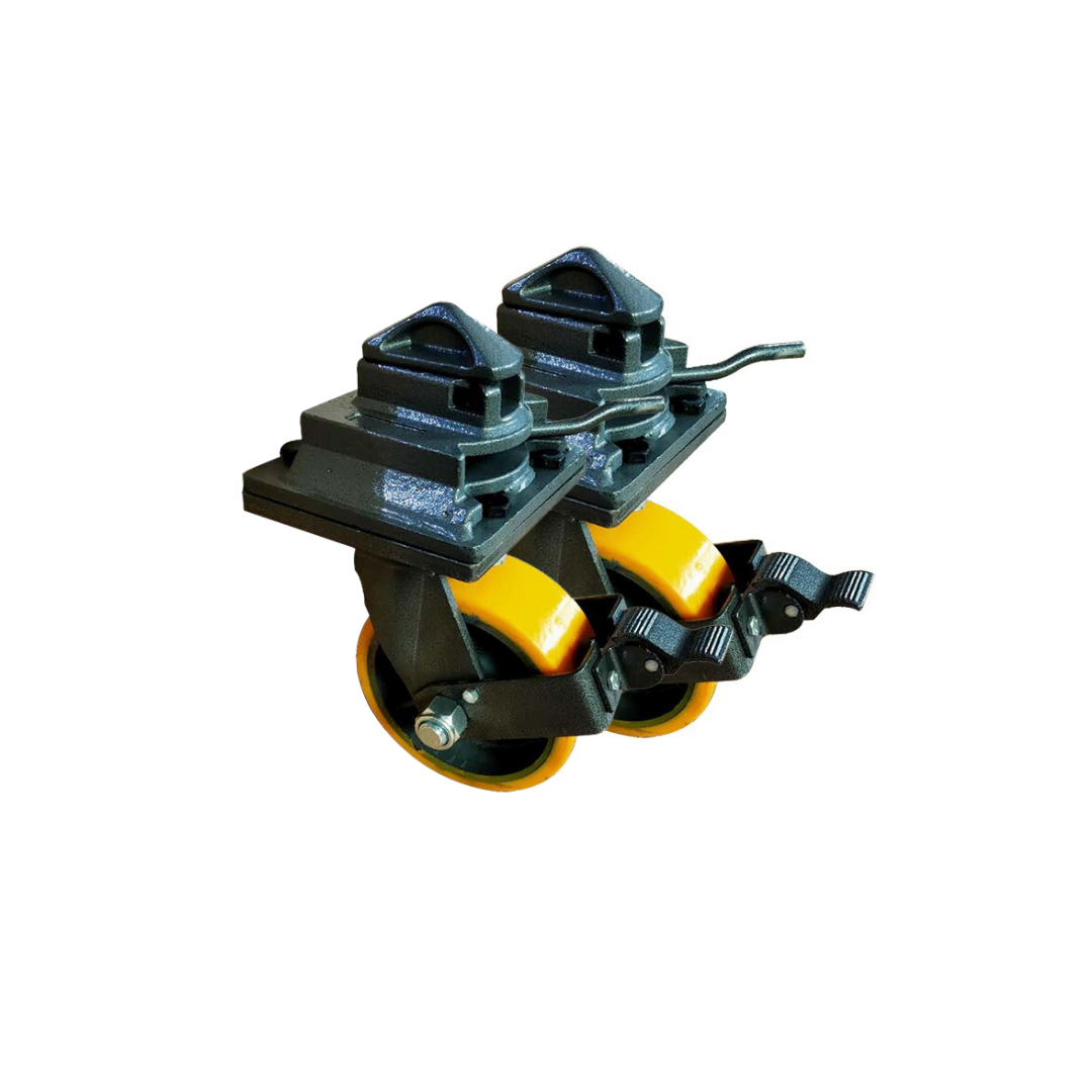 Shipping Container Caster Wheels Skates Heavy Duty Twist Lock Mechanism 7811
